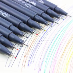 עטים צבעוניים דקים
